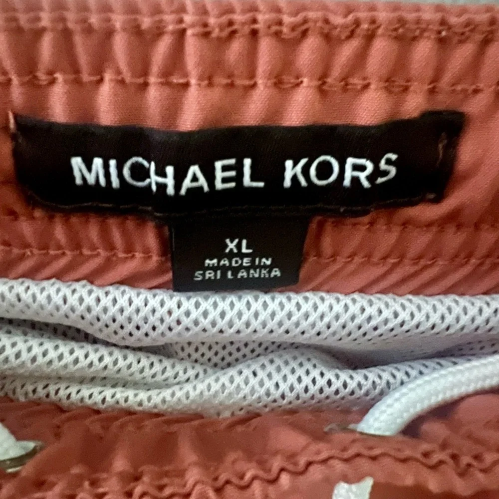Michael Kors Men's Rust-Orange Swim Trunks, Size XL